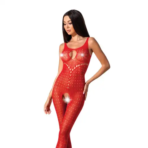Бодистокинг с доступом к интимным местам Passion BS078 red photo 1