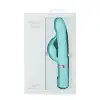Роскошный кролик с ротацией и вибрацией Pillow Talk Lively, Teal, кристалл Сваровски, тройной отрост photo 8