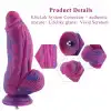 Фаллоимитатор для секс-машин Hismith 9.45" Silicone Fantasy Series Dildo, система крепления KlicLok photo 2