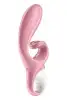 Смарт вибратор кролик Satisfyer Hug Me Pink, 2 мотора, диаметр 4,2см, широкая клиторальная часть photo 3