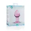 Розовая анальная пробка из стекла Gildo Pink Glass Buttplug No. 27 photo 4
