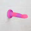 Светящийся в темноте фаллоимитатор ADDICTION Rave 8″ Glow in the Dark Dildo Pink Purple, 20,3 см photo 6