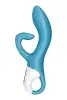 Вибратор кролик с тройным отростком Satisfyer Embrace me Turquoise, 2 мотора, диаметр 3,6 см photo 2
