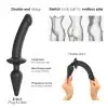 Анальная пробка с дилдо 2в1 Strap-On-Me SWITCH PLUG-IN DILDO Black S, диаметр 3,3/2,9 см photo 2