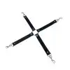 Крестовина из натуральной кожи Art of Sex - 4 Way Connector, Черный photo 2