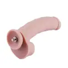 Силиконовый фаллоимитатор для секс-машин Hismith 8.3″ Silicone Dildo, изогнутый, система KlicLok photo 1