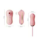 Набор 2в1 Zalo — UNICORN Pink, виброяйцо + вакуумный стимулятор photo 2