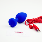 Большая анальная пробка с вибрацией Gplug Ocean Blue  photo 4