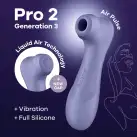 Вакуумный клиторальный стимулятор Satisfyer Pro 2 Generation 3 with Liquid Air Lilac photo 1