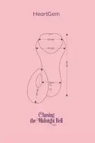 Вибратор в трусики FairyGasm HeartGem blue, на магните, пульт ДУ photo 2