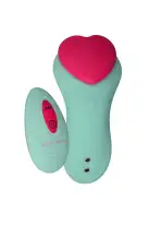 Вибратор в трусики FairyGasm HeartGem green, на магните, пульт ДУ photo 3