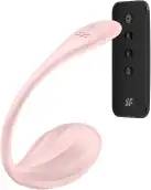 Смарт-виброяйцо Satisfyer Ribbed Petal Connect App Rose, управление со смартфона, пульт ДУ photo 2
