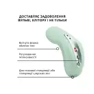 Накладной вибратор Fun Factory LAYA III sage green, эффект постукивания пальцем photo 8