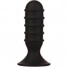 Анальная пробка Menzstuff Ribbed Torpedo Dong 4inch, черная photo 1