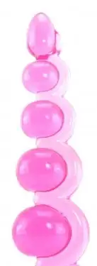 Анальная цепочка BASIC ESSENTIALS BEADED PROBE IN PINK photo 2