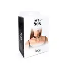 Чокер с металлическим кольцом и шипами из натуральной кожи Art of Sex - Ruby, цвет Черный photo 4