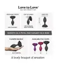 Силиконовая анальная пробка Love To Love OPEN ROSES L SIZE - BLACK ONYX photo 5