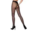 Колготки с открытым доступом, имитация ботфорт TIOPEN 009 black 1/2 (20 den) — Passion photo 2