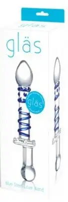 Стимулятор стеклянный BLUE STEEL LOVE photo 2