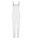 Бодистокинг с крупной ячейкой и открытой грудью Obsessive Bodystocking N102 S/M/L, черный photo 4