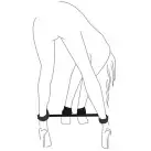 Набор для фиксации Art of Sex - BDSM Straight Line Fixation Simple photo 2