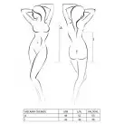 Сорочка прозрачная беби долл MELANIA CHEMISE black XXL/XXXL - Passion, трусики, на тонких бретелях photo 5