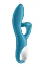 Вибратор кролик с тройным отростком Satisfyer Embrace me Turquoise, 2 мотора, диаметр 3,6 см photo 4