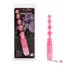 Анальная елочка с вибрацией Vibrating Pleasure Beads Pink 11х2 см photo 2