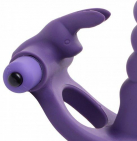 Насадка для двойного проникновения Double Delight Dual Insertion Vibrating Rabbit Cock Ring, 16,5Х2, photo 2
