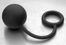 Анальный шарик Tom of Finland Silicone Cock Ring with Heavy Anal Ball photo 2