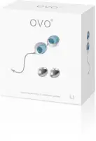 OVO - Вагинальные шарики OVO L1 Loveballs, LIGHT BLUE photo 3