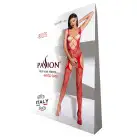 Откровенный бодистокинг с глубоким декольте Passion BS075 red photo 5