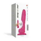 Реалистичный фаллоимитатор Strap-On-Me Sliding Skin Realistic Dildo Fuchsia - S, эффект подвижной  photo 6