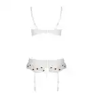 Сексуальный комплект с поясом для чулок LOVELIA SET white L/XL - Passion photo 6
