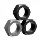Tom of Finland 3 Piece Cock Nuts - набор эрекционных колец  photo 1