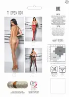 Колготки с кружевным поясом на силиконе TIOPEN 001 nero 1/2 (20 den) - Passion photo 2