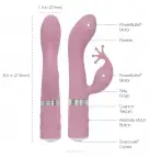 Роскошный вибратор PILLOW TALK - Kinky Pink с кристаллом Сваровски photo 7