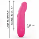 Вибратор Dorcel Real Vibration S Magenta 2.0, диам 3,7см, перезаряжаемый, для точки G, водостойкий photo 4